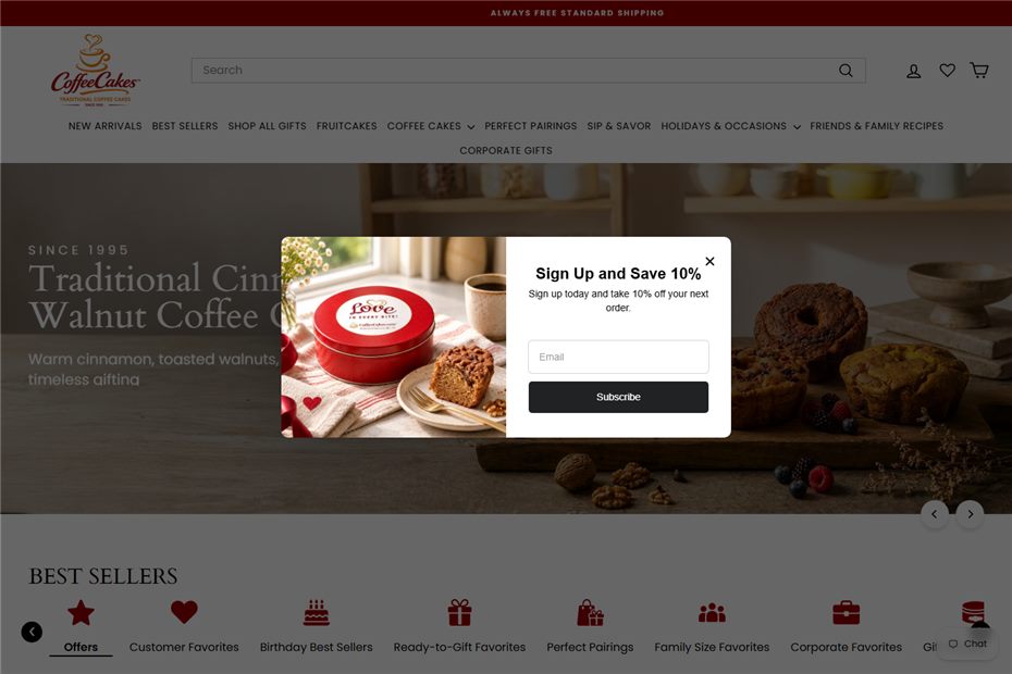 CoffeeCakes website