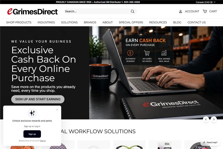 eGrimesDirect website